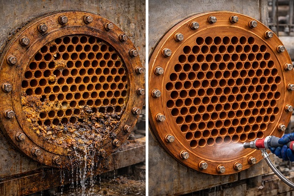 注塑机水路清洗案例｜堵塞严重处理全过程实录